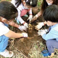 都心からすぐの場所で、旬のたけのこを掘って、食べて、竹灯篭を作り...