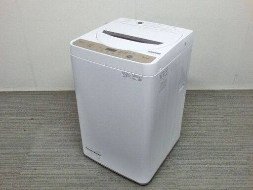 シャープ　6.0ｋｇ全自動洗濯機　ES-GE6F 2022年製