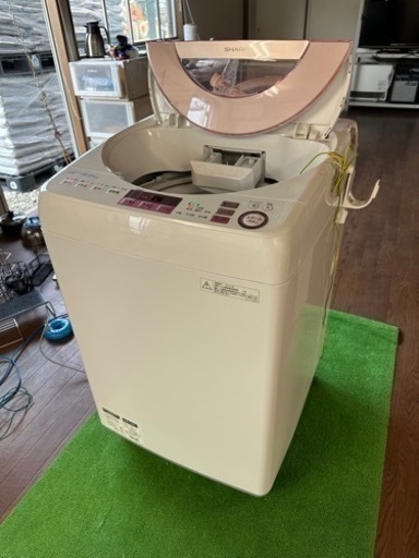 シャープ 全自動洗濯機 SHARP ES-GV8A-P 2016年製 8.0㎏