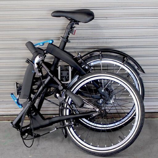 T812) 【防犯解除済】BMW 折りたたみ 自転車 Folding Bike 8段変速 20