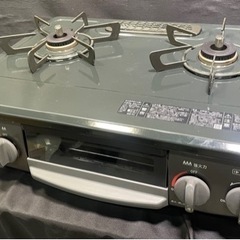 3】リンナイ ガスコンロ 都市ガス KSR563BKR 21年製 調理器具
