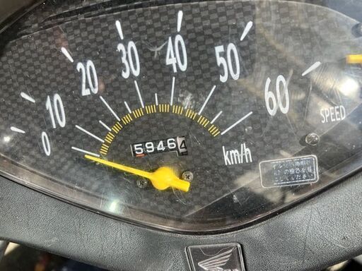 実働ディオ AF62 黒 5946Kmシート張替え済み Dio af62 シート（車