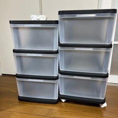 【取引中】家具 収納家具 カラーボックス 3段ボックス 2つセット