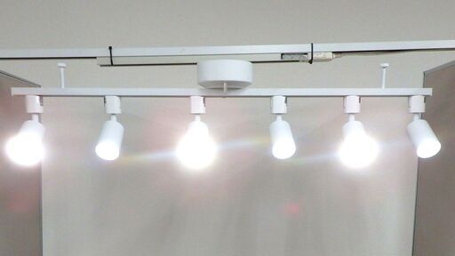 【ジモ取引終了10/2】≪ZG021ジ限≫光ノ屋照明 ダクトレール HKR-RAIL100W ダクトレール用スポットライト HKR-GU10R-80WH 6個 インテリア/照明/天井照明