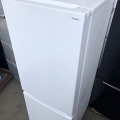 北九州市内配送無料　保証付き　２０２２年　yselect YRZF15J ヤマダオリジナル ２ドア冷蔵庫 (156L・右開き) ホワイト 