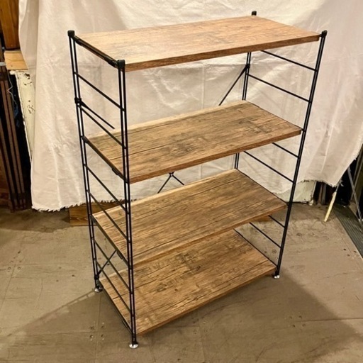 《売約済》【武蔵小山店】ウッドシェルフ　ユニットシェルフ　棚　シェルフ　山善　木目調　高さ調整可能　家具　収納　飾り棚Lumberroom (ランバールーム) / 武蔵小山パルム 戸越銀座 隣接