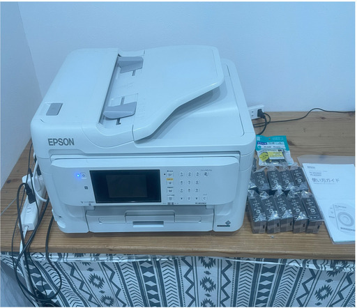 中古品　プリンター　EPSON　PX-M5080F　黒インク10個　E-BK76XXL　セット売りです。