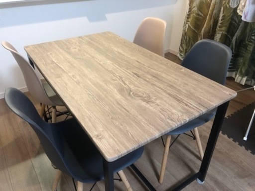 家具 ダイニングセット椅子4脚付き