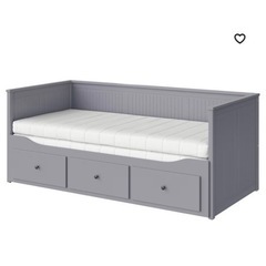 IKEA ヘムネス　ベッド　グレー