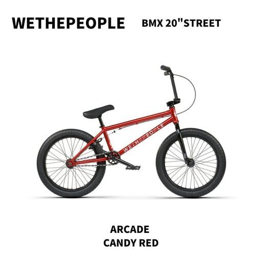 10% OFF　BMX 20インチ ストリート WETHEPEOPLE ARCADE CANDY RED