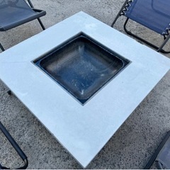 【値下げしました！】パティオプティ(PATIO PETITE) MAシリーズ MA-ファイヤーピットテーブル ブラック No2713 2714