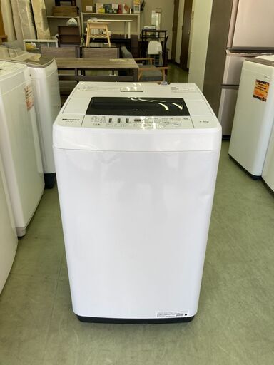 【リサイクルショップ　ピカソ　小松原】★分解洗浄済み★ ハイセンス Hisense 4.5kg 全自動洗濯機 2018年製 HW-T45A★2620★