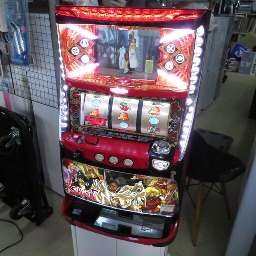 パチスロ実機 サムライ7 コイン不要機付き スロット機|江別市のリサイクルショップドロップ