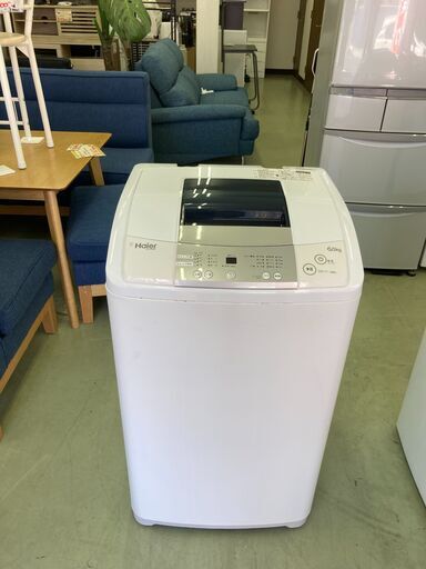 【リサイクルショップ　ピカソ　小松原】★分解洗浄済み★ハイアール Haier 6.0kg 全自動洗濯機 2017年製 JW-K60M★6738★