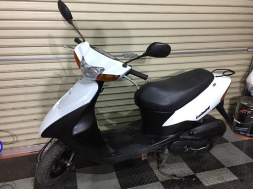 埼玉県深谷市 スズキ レッツ2 ⑥ CA1PA 原付 スクーター 50cc 通勤 通学 バイク 白 [jog dio ディオ ジョグお探しの方などにも如何でしょうか