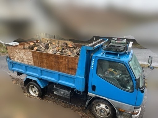 梨の木 薪 玉切り ⑥ NO7 薪用の梨の玉切り 1トン車