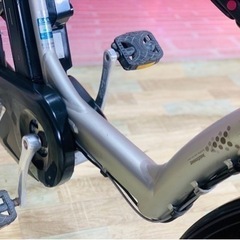 ①6084子供乗せ電動アシスト自転車3人乗りブリヂストン20インチ良好 