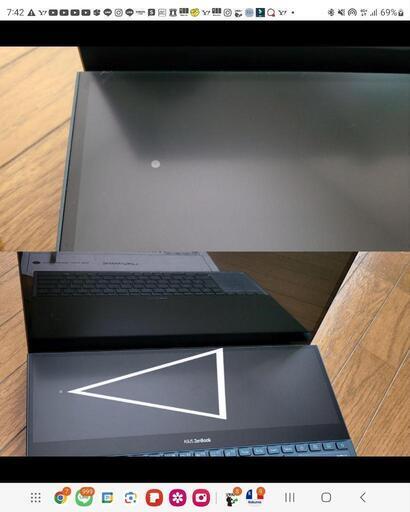 2画面パソコン、UX581G、i9，32GBメモリ、1TB、ペン、バッテリーNG