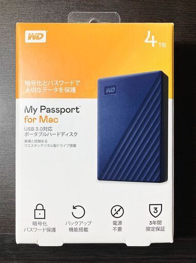 周辺機器 My Passport for Mac 4TB