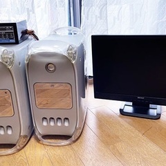 〈あげます〉Power Mac G4 2台とモニター3点セットで