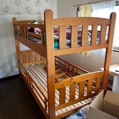 木製子供用2段ベッド