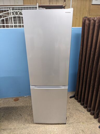 IRIS OHYAMA アイリスオーヤマ 2ドア冷凍冷蔵庫 231L 2021年製 IRSN-23A-S 大型冷凍室 自動霜取り アラーム付き