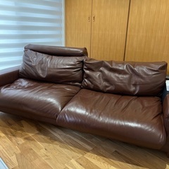 無印良品ソファ3シーター本革