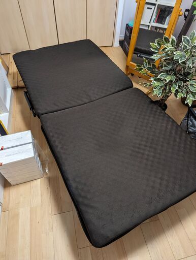 美品【ニトリ】折りたたみベッド(ダブルメッシュ3 BR) 定価24990円