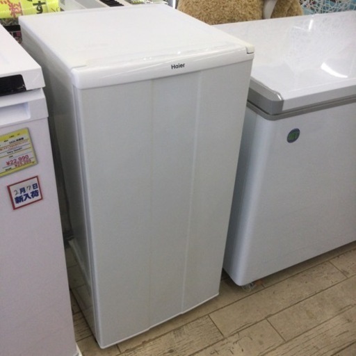 【✨ストック用に❗️✨コンパクトサイズ❗️✨プラスワン冷凍庫に❗️✨】定価¥19,200  Haier  100L冷凍庫  JF-NU100B  2007年製  ホワイト  キッチン家電  ストック用