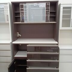 ☆ジモティ割あり☆ NITORI レンジボード ブラウン H206×D50×W120 