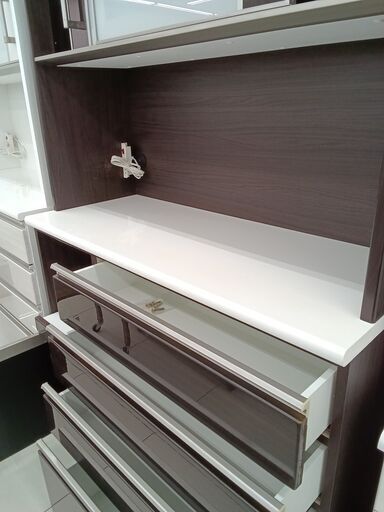 ★ジモティ割あり★ NITORI レンジボード ブラウン H206×D50×W120 クリーニング済み HJ2420 ☆ジモティ割あり☆ NITORI レンジボード ブラウン H206×D50×W120