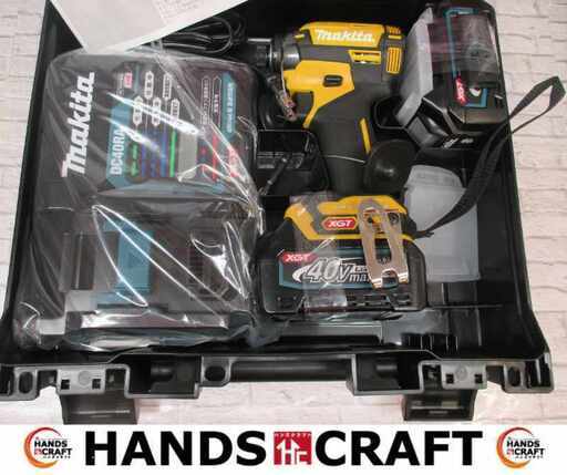 マキタ TD002GDXFU インパクトドライバ 未使用品 40V バッテリー×2 充電器×1 イエローカラー 【ハンズクラフト宜野湾店】