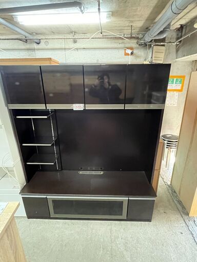 リサイクルショップどりーむ天保山店　No11995　大型テレビ台　無垢壁面収納型テレビボード　超美品　大量収納付き　配達設置可能　超お買い得品
