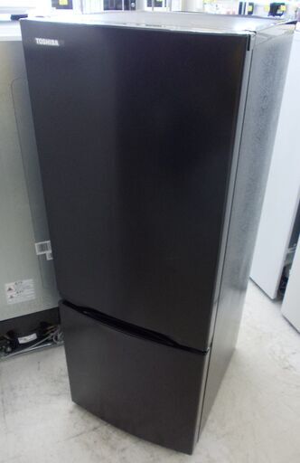 TOSHIBA 2ドア冷蔵庫 自動霜取り 153L GR-T15BS(K）2022年製