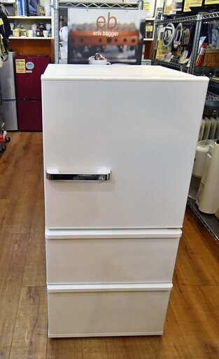 ●近郊格安配送可(^^♪●アクア　3ドア　238L　冷蔵庫　AQR-SV24J　中古品●相模原　横浜　神奈川●自動製氷　AQUA