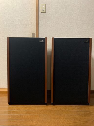 管K-51 【愛知県一宮市から】【平日のお渡しできます！】美品 名機 密閉方式 victor ビクター js-750 38㎝ 3Way 大型スピーカー ウーファー搭載 ペア 音出し動作確認済 日本製 木枠 アンティーク コレクター オーディオ