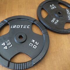 ♪IROTEC/アイロテック ウェイトプレート 20kg×2枚 レギュラー