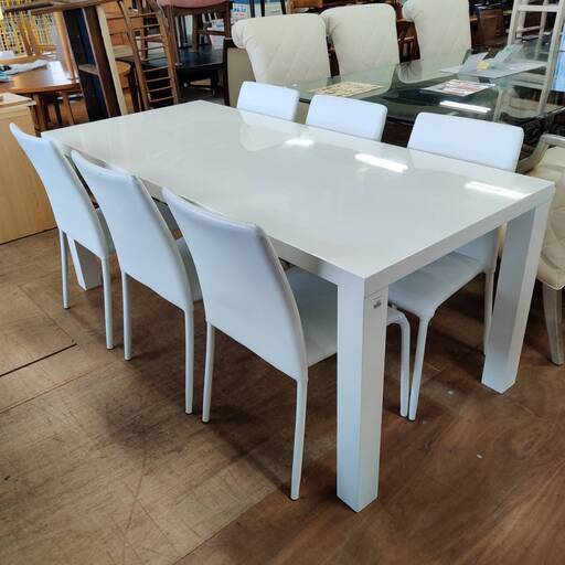 【愛品倶楽部柏店】あずま工芸 ダイニング7点セット スノー/リンクス