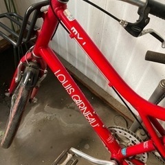ルイガノ　LOUIS GARNEAU 自転車　赤い　自転車 クロスバイク