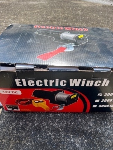 電動ウインチDC12V2000LBS