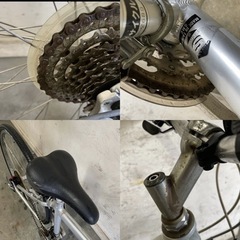 167□岐阜発　△ GIANT CROSS 3 / クロスバイク / 3×7段変速 / 走行確認 / サドル破れ有り / Sサイズ / 防犯有り / 現状品　R5.4/7□