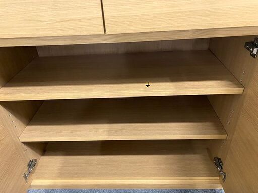 MUJI/無印良品 キャビネット リビング サイドボード 幅88 天然木 収納