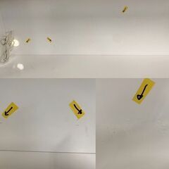 古賀家具/KOGA キッチンボード 幅150 モイス ソフトクローズ ハイグロス ホワイト スライドガラス 中古家具 店頭引取歓迎 R8053