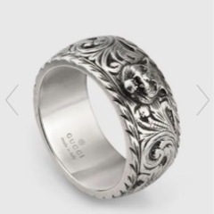 【お値下げ中】GUCCI キャットヘッドリング シルバー 特別値下げ中！！GUCCI グッチ キャットヘッドシルバーリング 23号