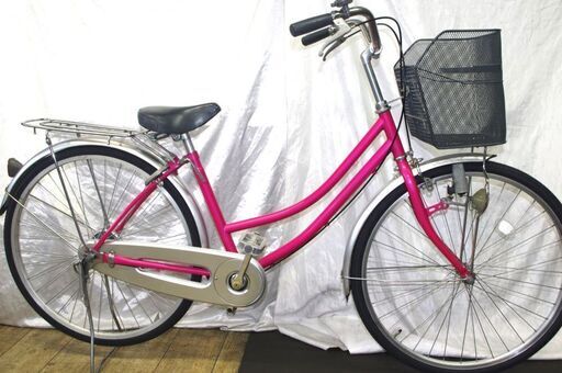商談中「中古」 26インチファミリーサイクル/ピンク