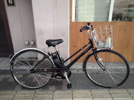 美品☆[Panasonic]ViVi DX CITY(ビビ DX シティ)27吋 電動アシスト自転車 8.9Ahバッテリー+充電器(ピュアブラック)