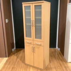 トレファク神戸南店】レンジボード2枚扉【取りに来られる方限定】