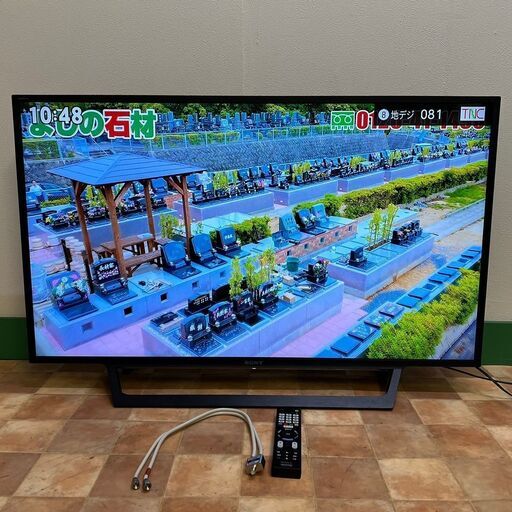 2021年製 43インチ SONY KJ-43W730E BRAVIA リモコン RMT-TX301J ブラビア フルHD 早見再生 YouTube Netflix 液晶テレビ
