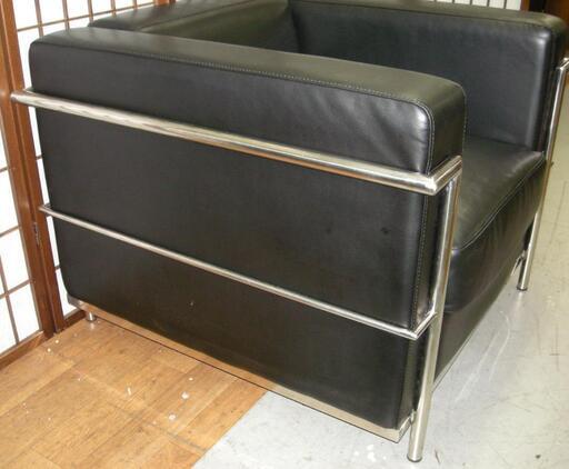 R093 NITORI ニトリ (グレコ LS-994 BK) 1P合皮ソファ Used ブランド
