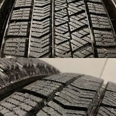 タイヤ走行短め【BS BLIZZAK VRX2 185/60R15】スタッドレス【ECO FORME SE-12 15インチ 6J5HPCD100+45】170系シエンタ等　(TF333)